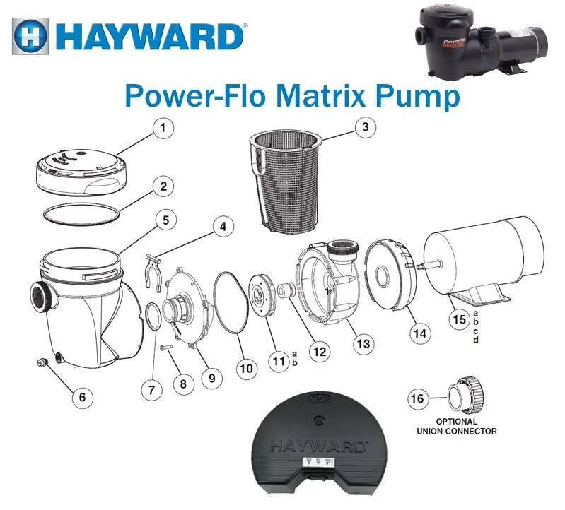 Parts List PowerFlo Matrix ePoolSupply