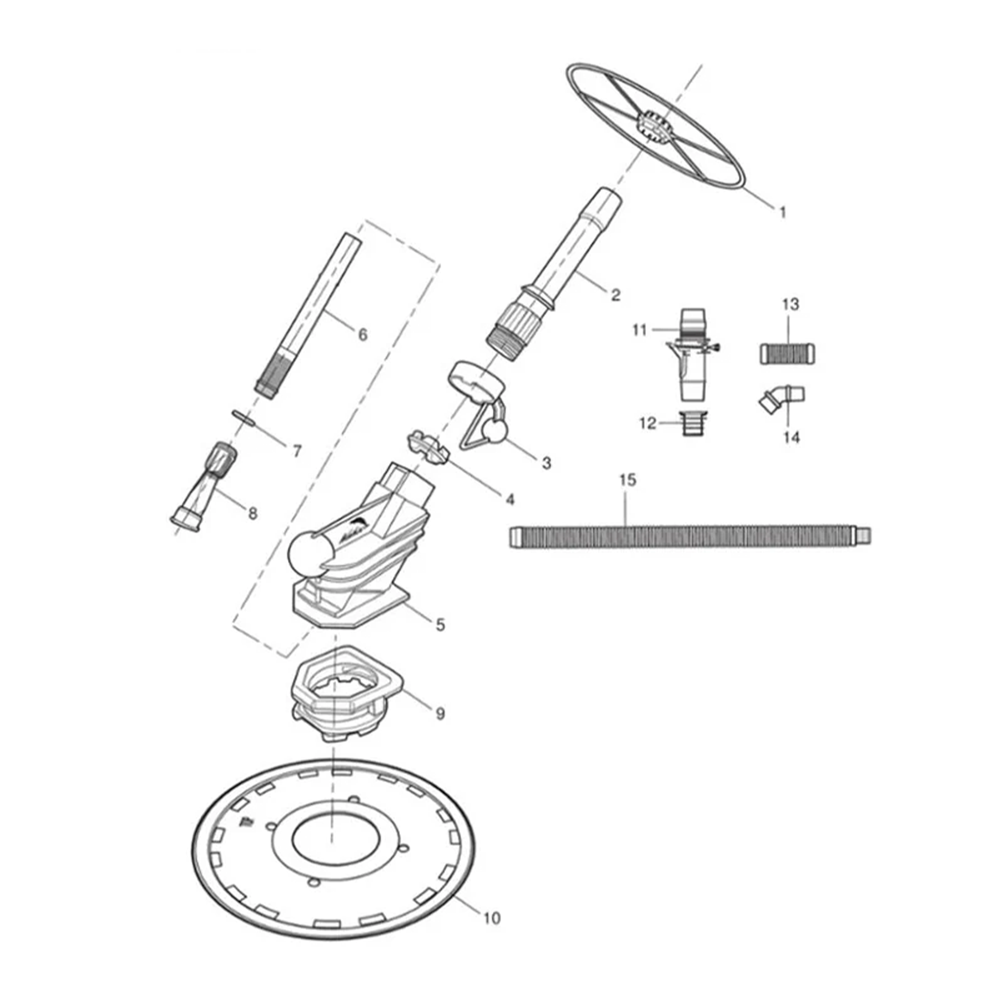 Parts List for Cleaner Parts List: Zodiac Wahoo