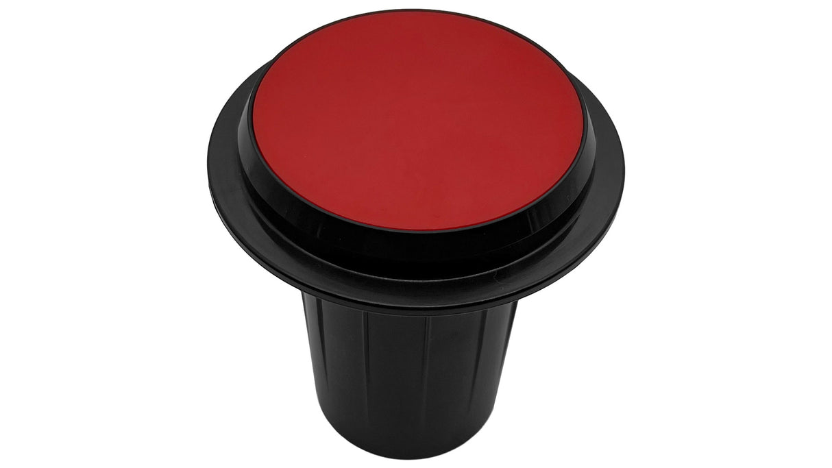 Black ribbed Paramount PV3 in-floor cleaning head with red cap