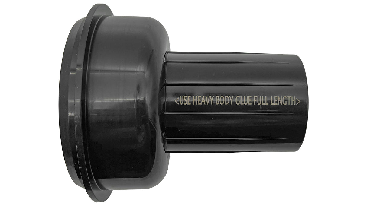 Paramount PCC2000 In-Floor Cleaning Head Ribbed Body with Cap- Black || 004-552-4730-03