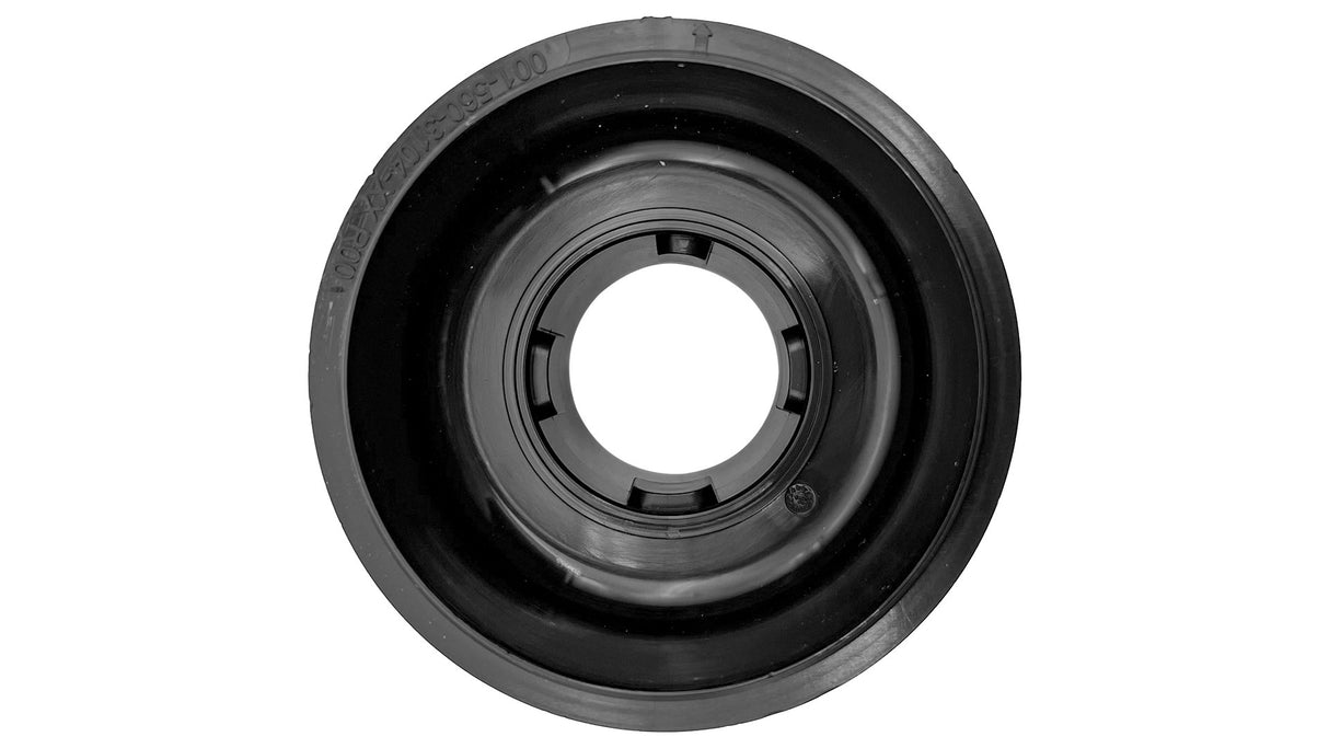 Paramount PCC2000 In-Floor Cleaning Head Ribbed Body with Cap- Black || 004-552-4730-03