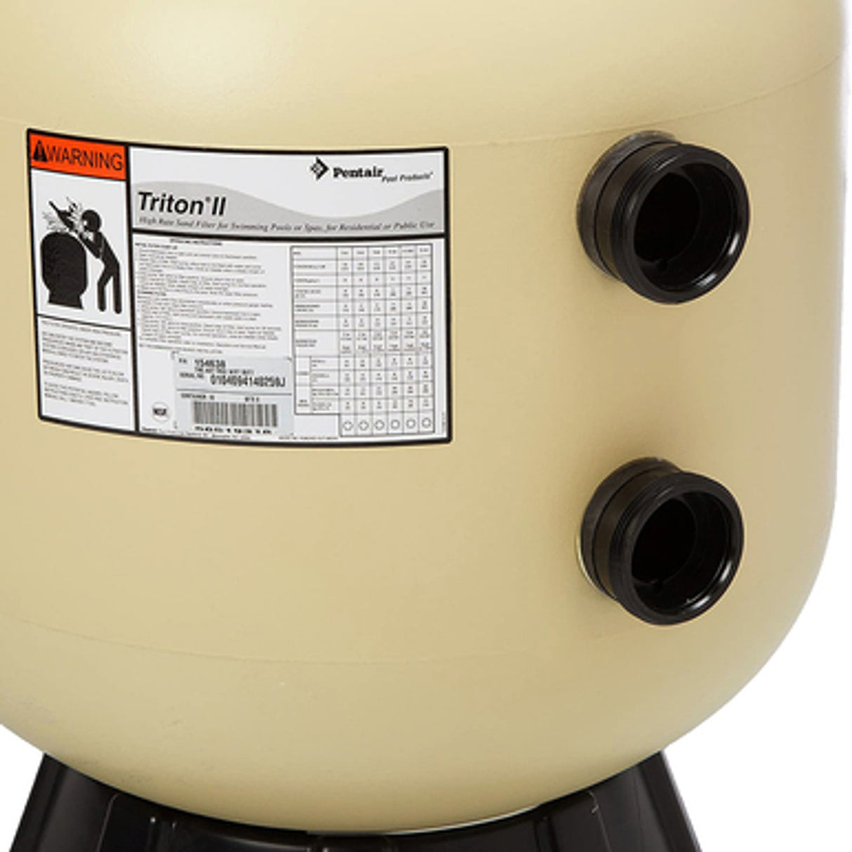 Pentair TR60 Tank Assembly with Foot – Butt Threaded, Tan | 154638