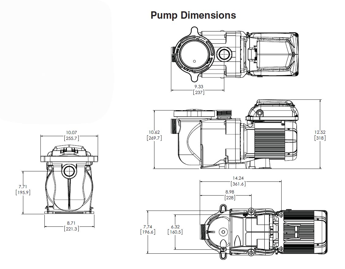Pentair SuperFlo VST Variable Speed Pool Pump 1.5 HP 115/230V | 342002