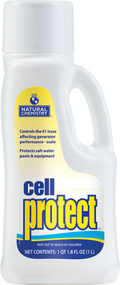 Natural Chemistry Cell Protect De-Scaler 1L bottle with handle and white label.