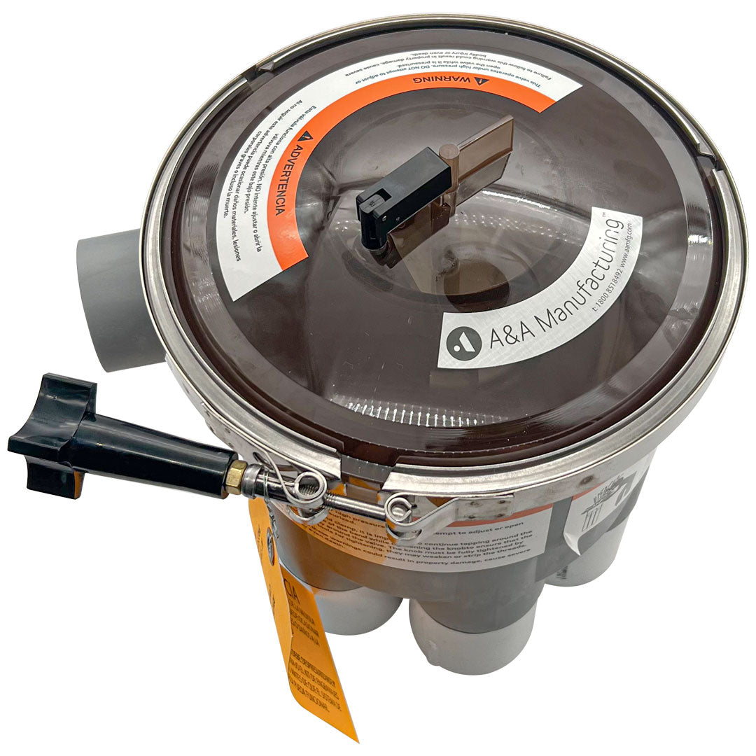 Low Profile 2" 6 Port Actuator T-Valve - Pentair In-Floor (A&A) | 224420