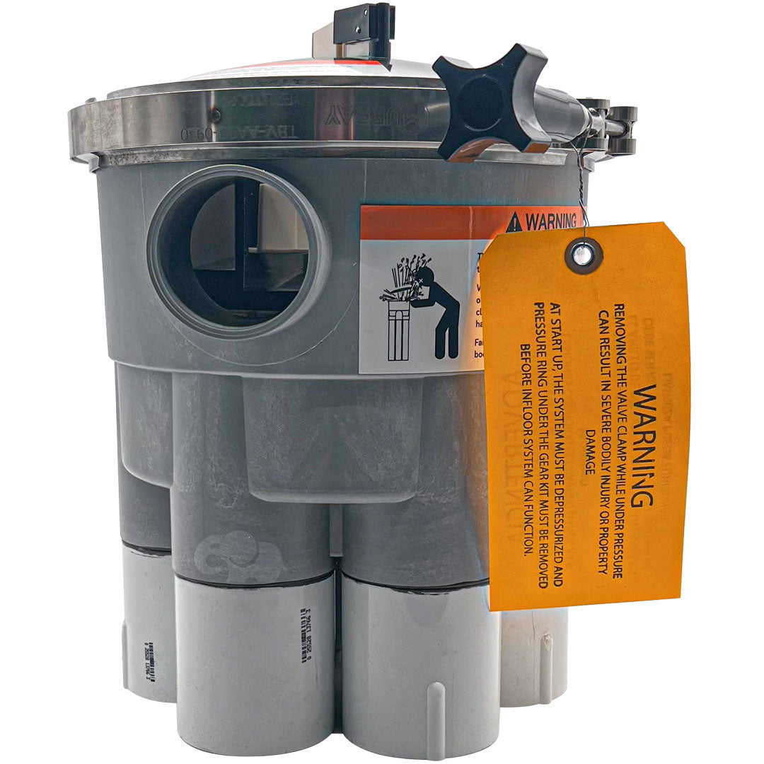 Low Profile 2" 6 Port Actuator T-Valve - Pentair In-Floor (A&A) | 224420