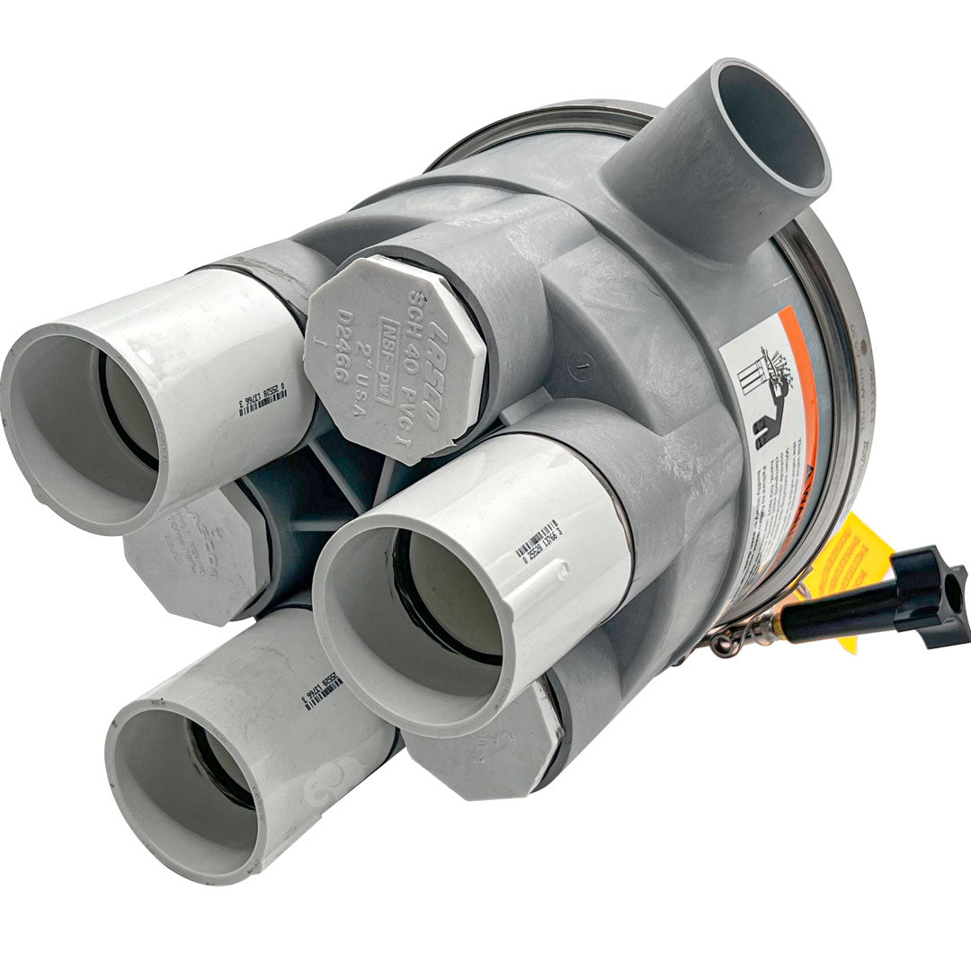 Low Profile 2" 3 Port Actuator T-Valve – Pentair In-Floor (A&A) | 224700