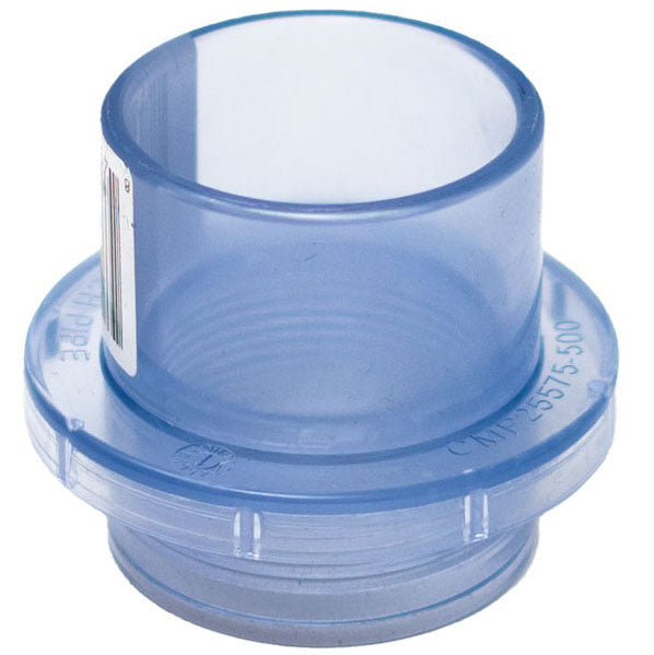 Super-Pro 1.5"fptxs Clear Water Stop Adapter Fitting | 25575-509-000