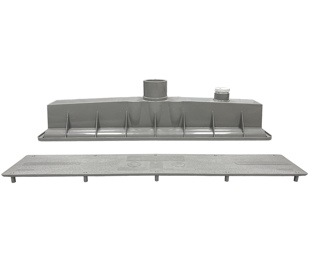 AVSC Single Standard Top Channel Drain Light Gray - Pentair In-Floor(A&A) | 285002
