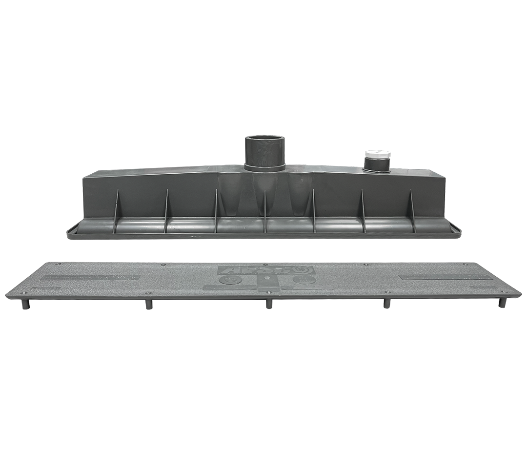 AVSC Single Standard Top Channel Drain Dark Gray - Pentair In-Floor(A&A) | 285003