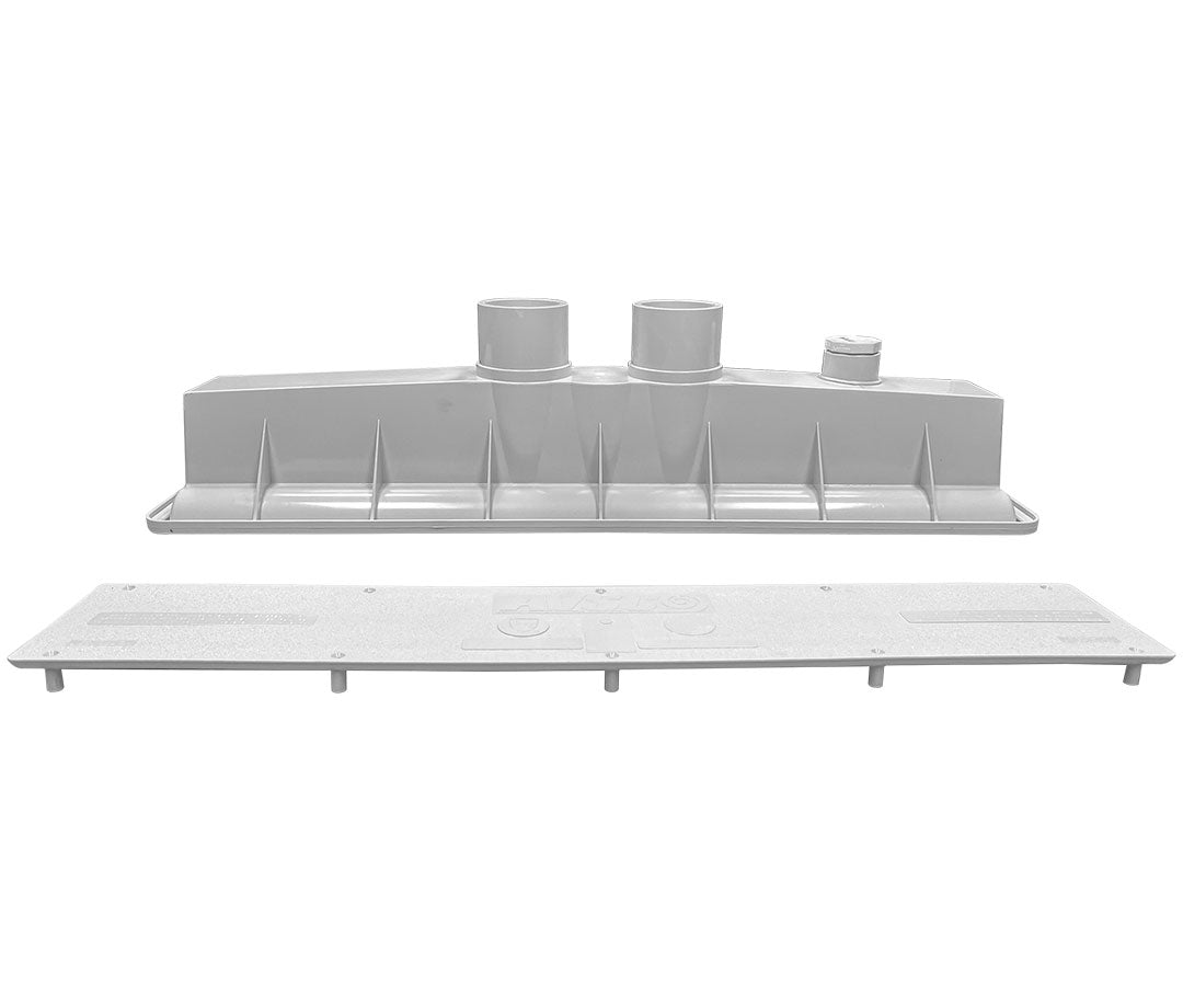 AVSC Dual Standard Top Channel Drain White - Pentair In-Floor(A&A) | 286101