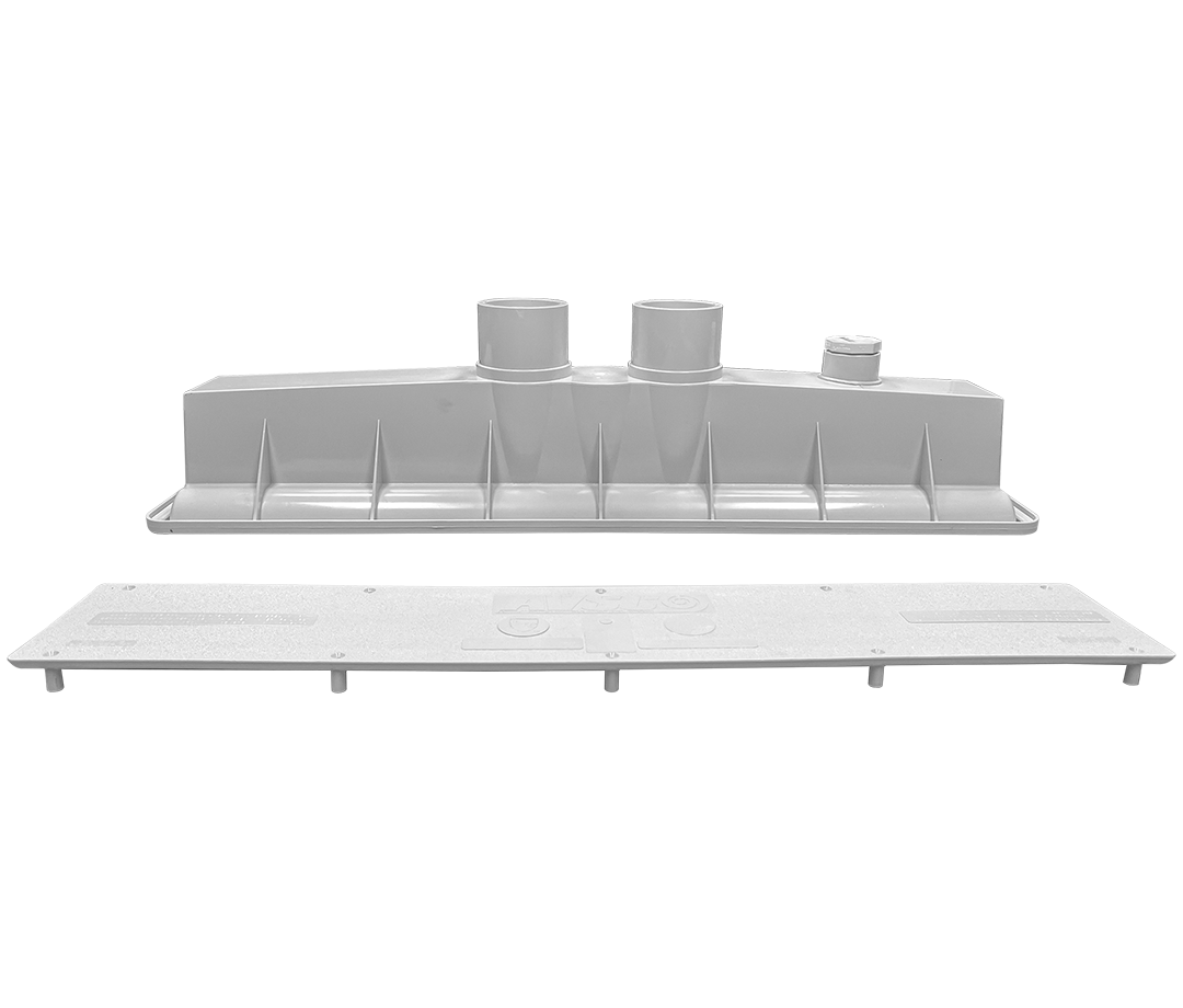 AVSC Dual Standard Top Channel Drain White - Pentair In-Floor(A&A) | 286101
