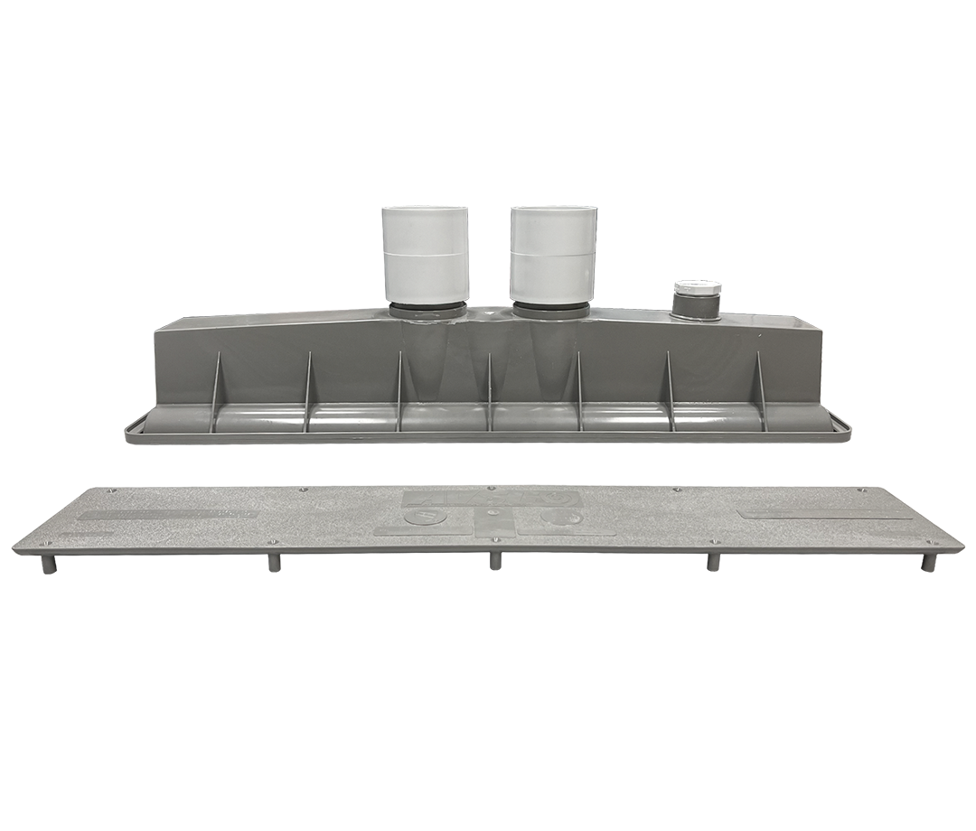 AVSC Dual Standard Top Channel Drain Light Gray - Pentair In-Floor(A&A) | 286102