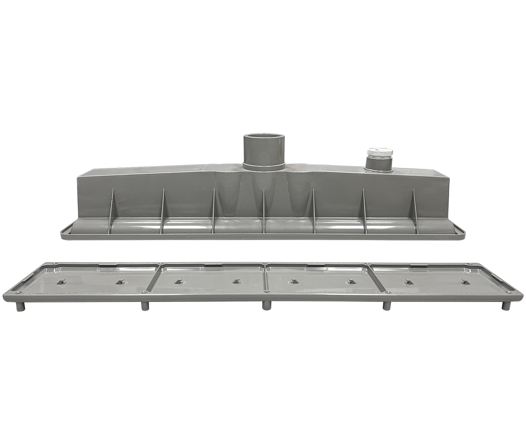 AVSC Single Pebble Top Channel Drain Light Gray - Pentair In-Floor(A&A) | 288102