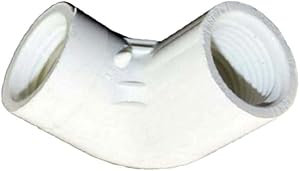 Pentair 1/2-inch 90-degree FPT elbow fitting, white PVC connector