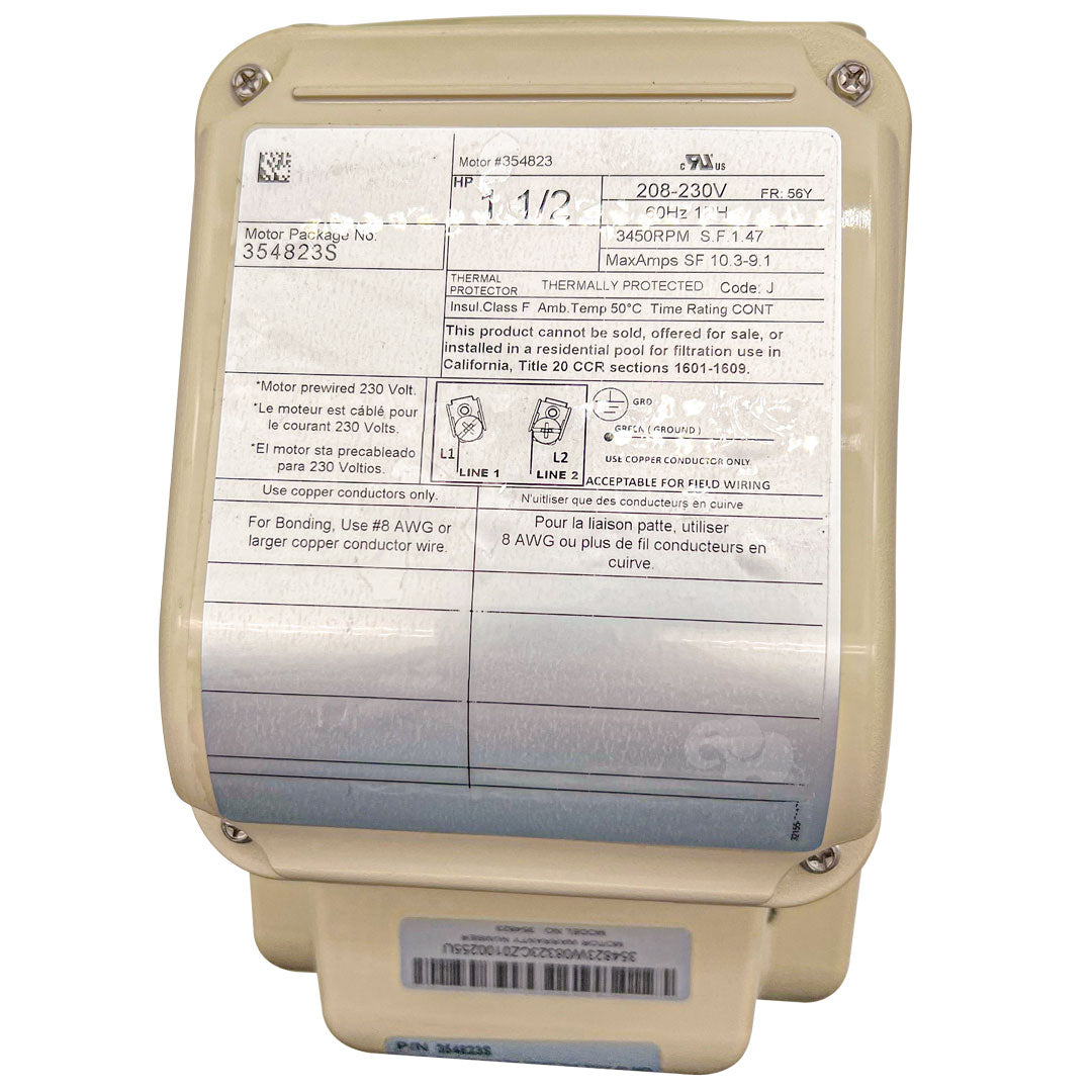 Pentair 1.5HP Motor 1-Phase TEFC || 354823S