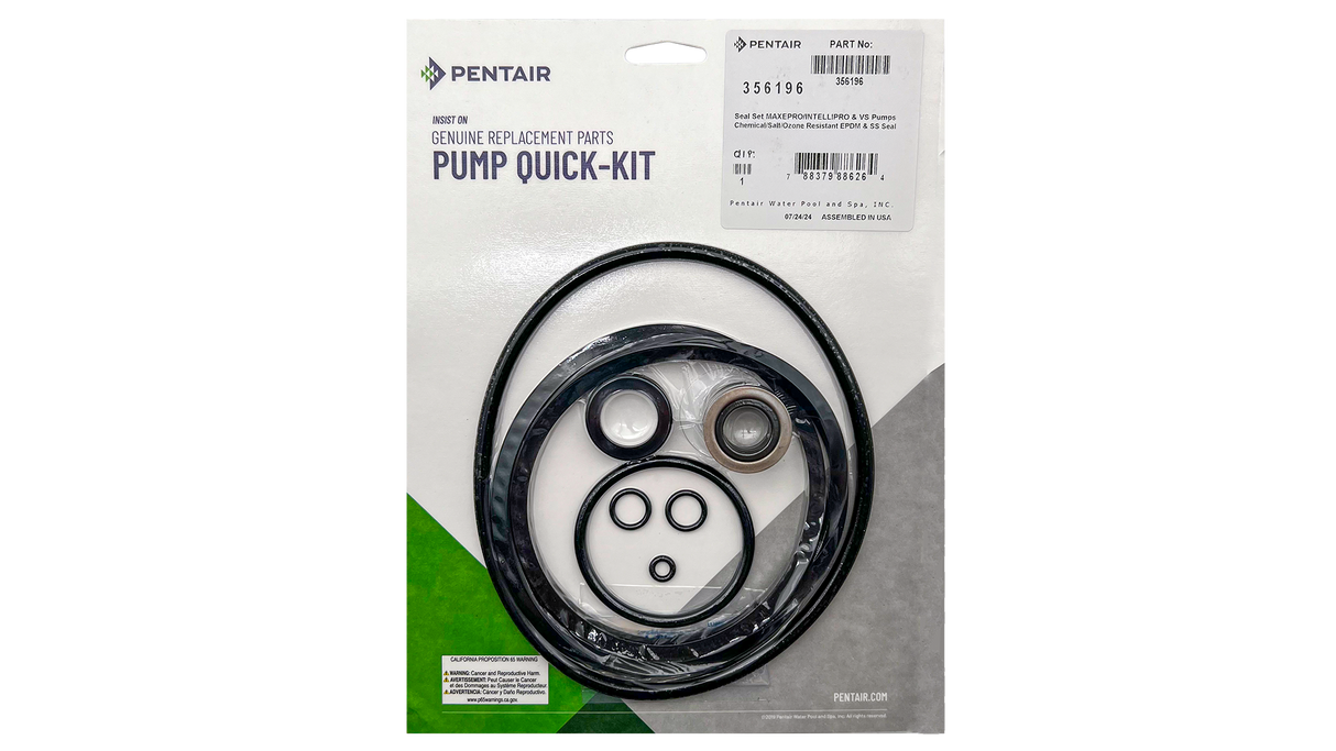 Pentair Seal Set for Max-E-Pro/ IntelliPro | 356196