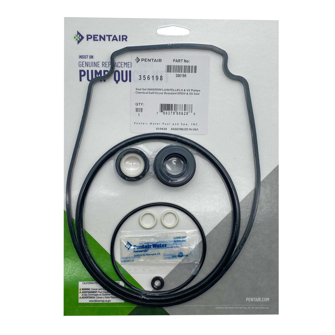 Pentair® Variable Speed Pump Seal Set | WhisperFlo/IntelliFlo | 356198