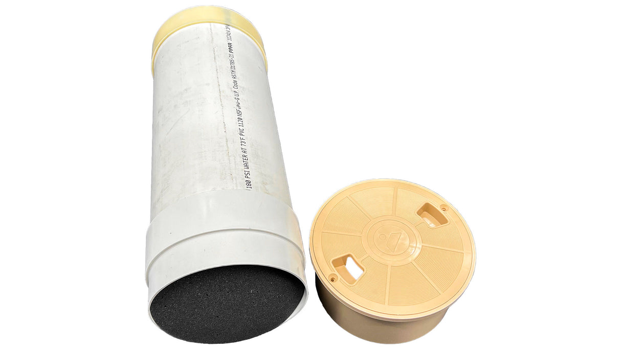 QuikDekClor Tan Complete W/ Foam Pool Side Chlorine Feeder - Pentair In-Floor(A&A) | 385007