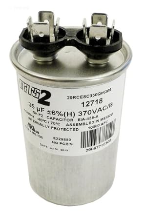 U.S Seal 35MFD 370V Round Run Capacitor | RD-35-370