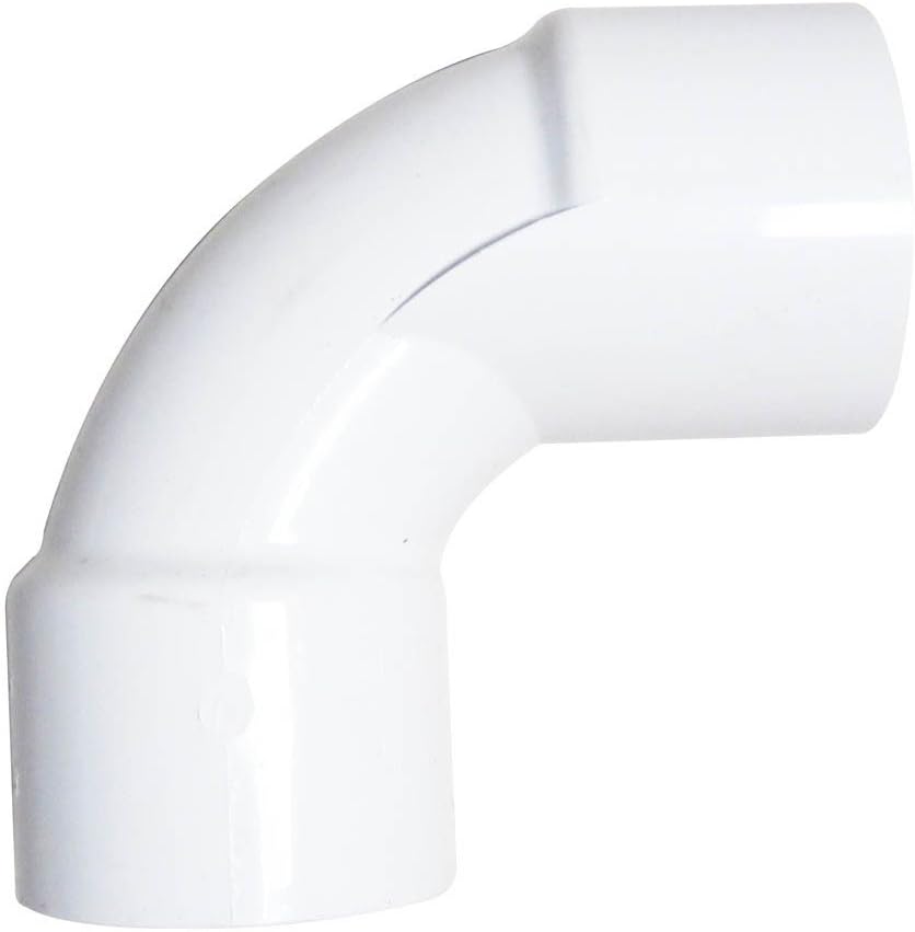 1-1/2" Socket x Socket White Sweep 90 Degree Elbow || 21105-000-000