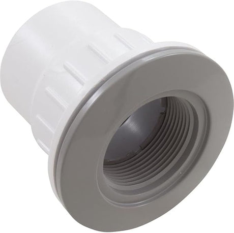 1-1/2" Socket x 2" Spigot Gray Fiberglass Wall Fitting with Nut and Gasket || 25523-501-100