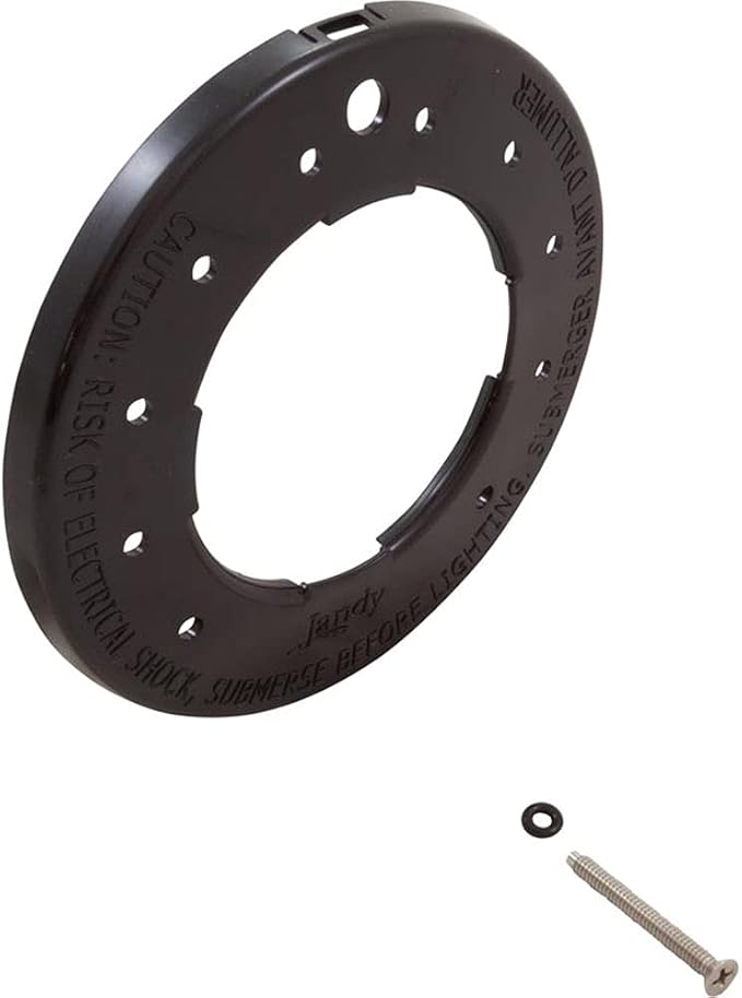 Jandy Spa Light Black Plastic Face Ring, Pool RGBW LED || R0791403