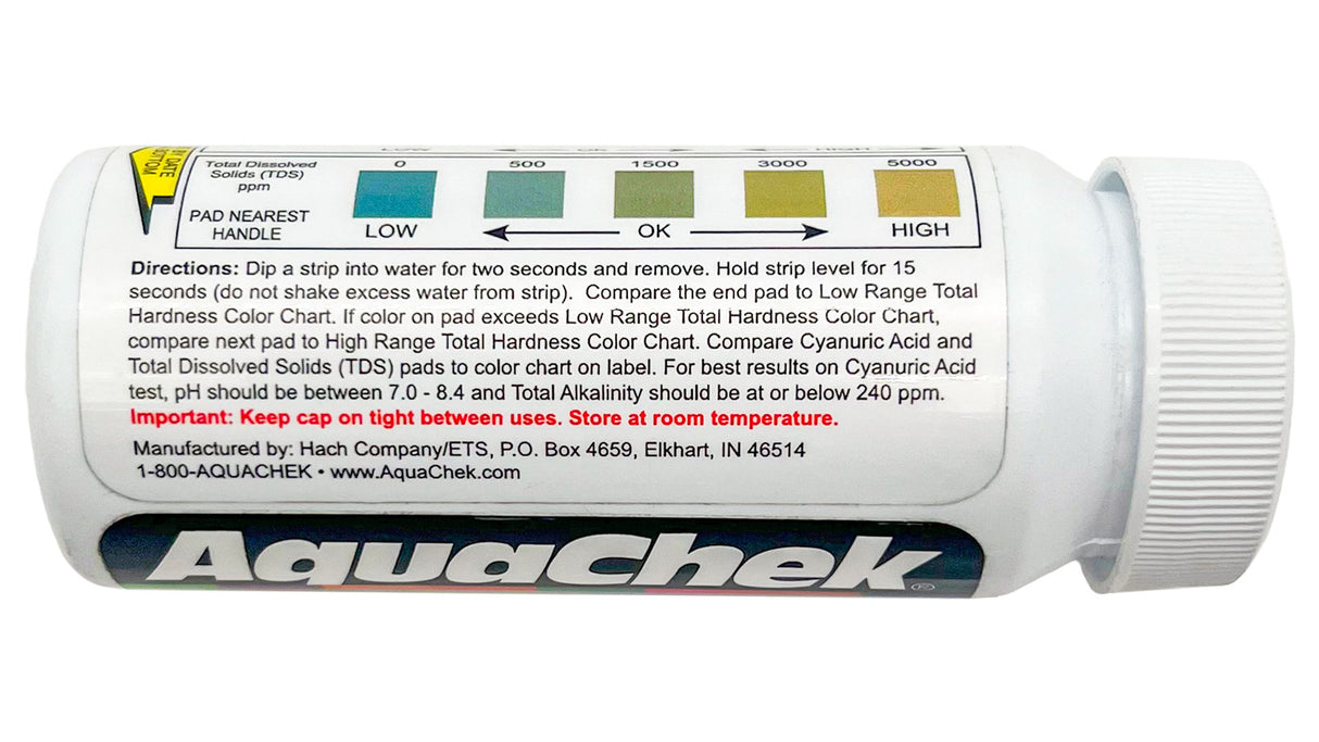 Aquachek Pro II 4-in-1 Test Strips 25 Count | 512084