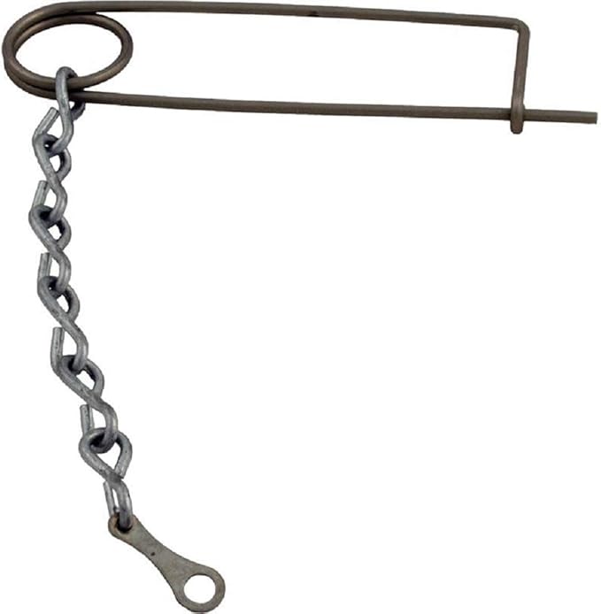 Pentair lock pin assembly with chain and retaining clip