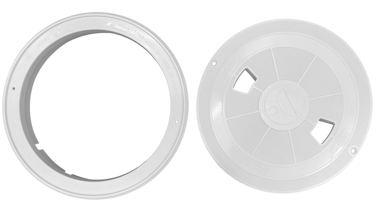 QuikSkim Deck Lid & Ring (White) - Pentair In-Floor(A&A) | 518301