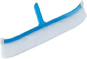 Pentair Curved Brush 18 in. Molded Back White Nylon (end caps for vinyl liner pools) || R111386