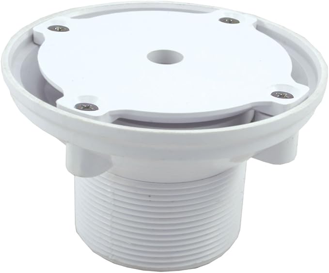2" MPT White Floor Inlet Fitting with 1.5" Socket || 25527-000-000