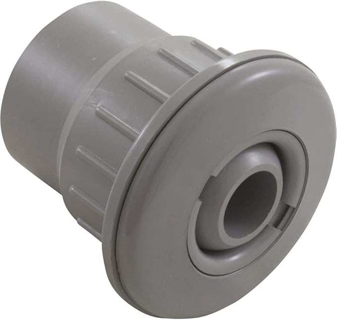 1-1/2" Socket x 2" Spigot Gray Fiberglass Wall Fitting and Flush Eyeball || 25523-701-000