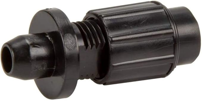 Black Pentair 3/8-inch tube fitting with compression nut connector