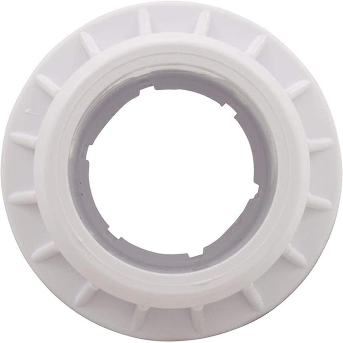 1-1/2" Socket x 2" Spigot White Fiberglass Pool Wall Fitting with Nut || 25523-500-000