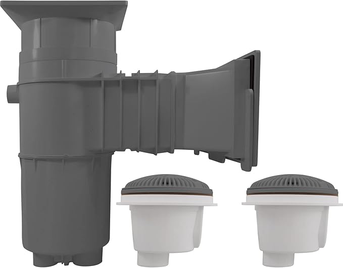 WIDE TRACK AUTO-SKIM W/MAIN DRAIN - DARK GRAY | SP10852OMTEDGR