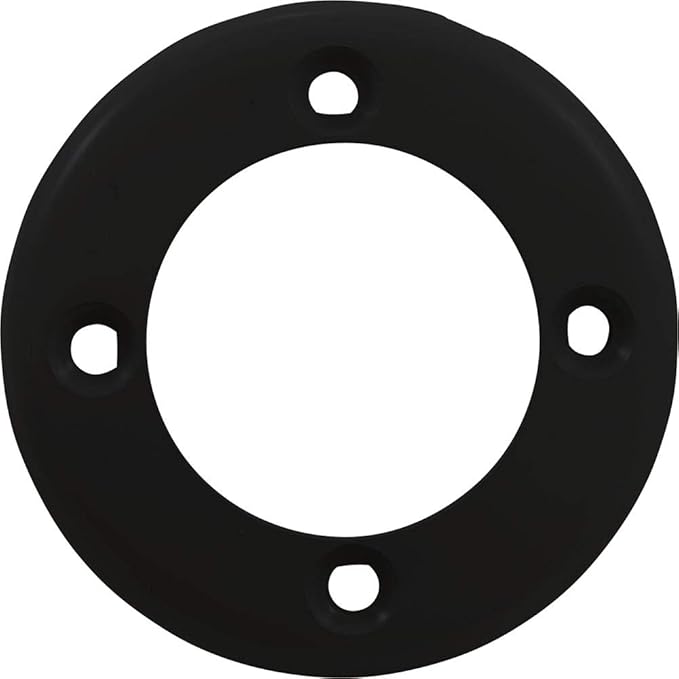 3.5" Black Inlet Faceplate Cover with Screw Holes || 25545-004-000
