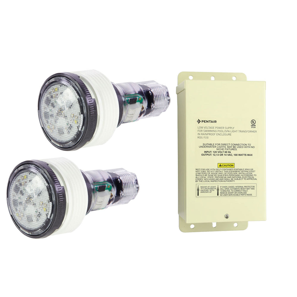 Pentair MicroBrite Warm White LED Light Combo Kit 100' Cord | 602132