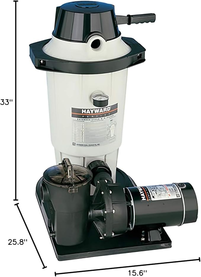 Hayward 25 Sq. Ft. Perflex D.E. Filter with Hose Kit 1.5HP | W3EC50C93S