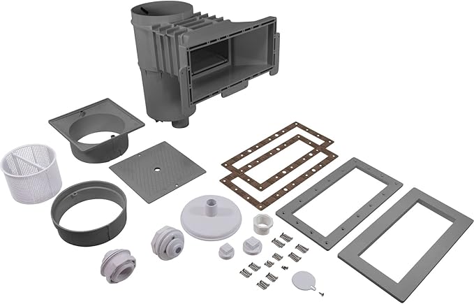 WIDE TRACK AUTO-SKIM W/MAIN DRAIN - DARK GRAY | SP10852OMTEDGR