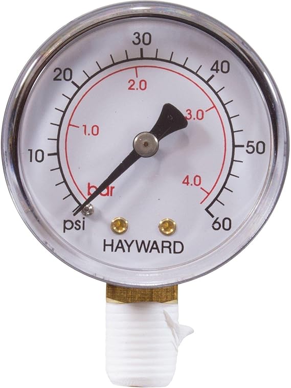 HAYWARD Pressure Gauge - 1/4" Btm Mt | HCXFPGB1000