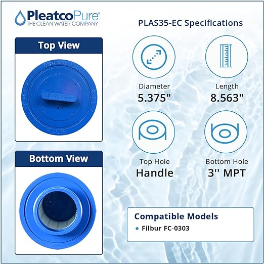 Pleatco LA Spas Filter Cartridge Replacement | PLAS35-EC
