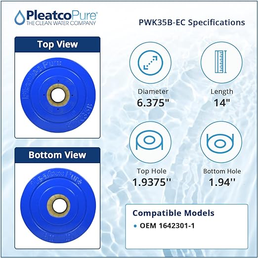Pleatco Watkins Hot Spring Spas Filter Cartridge Replacement | PWK35B-EC