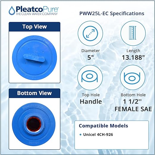 Pleatco Teleweir 25 Filter Cartridge Replacement | PWW25L-EC