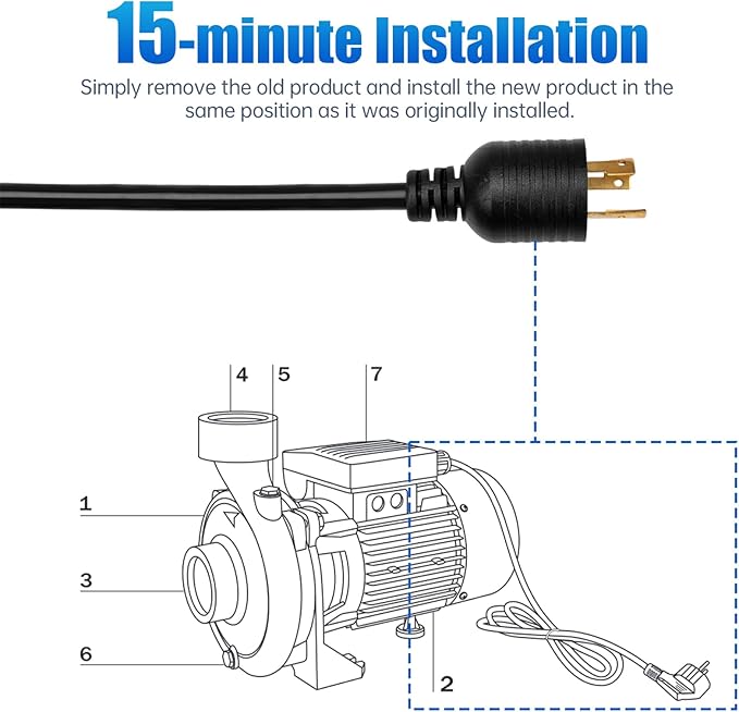 Cord Set 12/3 - 3 Ft Twist Lok | SPX1550WA1