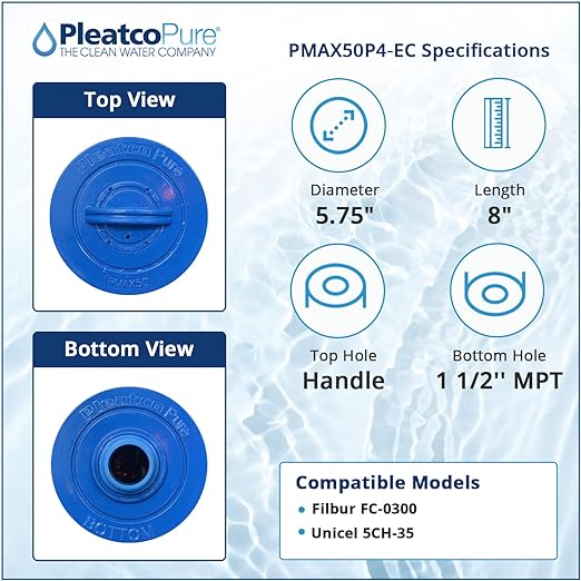 Pleatco Maax Spas of Canada Filter Cartridge Replacement | PMAX50P4-EC