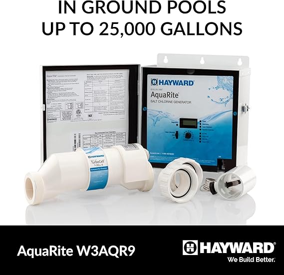 Hayward AquaRite Salt Chlorine Generator with TurboCell 25K Gallon | W3AQR9