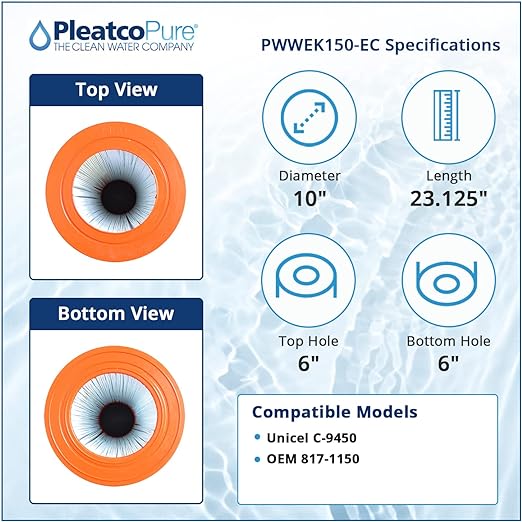 Pleatco Eco-Kleer 150 Pool Filter Cartridge Replacement | PWWEK150-EC