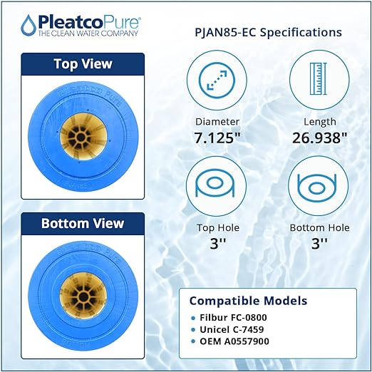 Pleatco Jandy Industries CL340, CV340 Filter Cartridge Replacement | PJAN85-EC