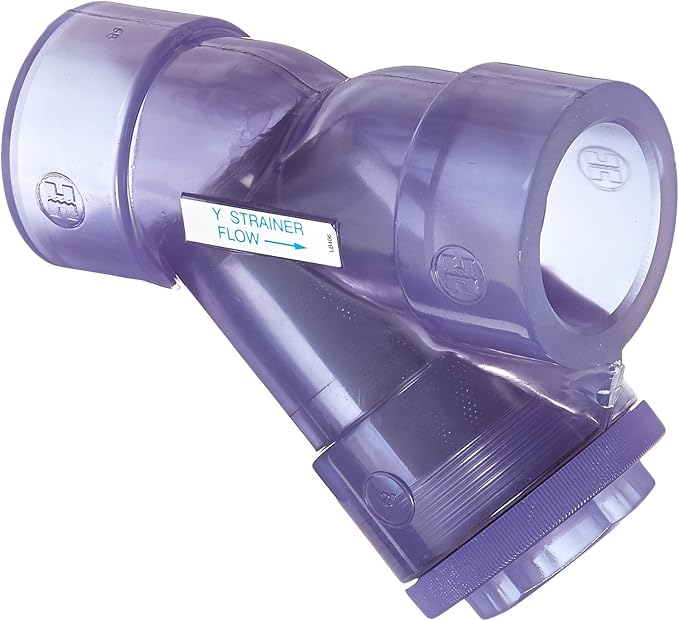 Hayward 2″ Clear PVC True-Union Y-Strainer, Socket | SKU YS00200SU